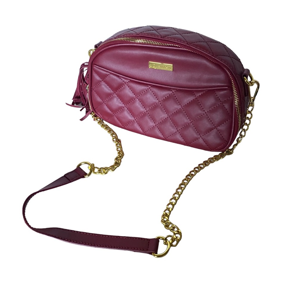 Joy & Iman   Red leather crossbody bag